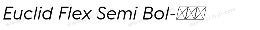 Euclid Flex Semi Bol字体转换
